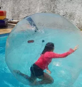 aluguel de bolha aquática inflável para piscina no rio de janeiro - RJ